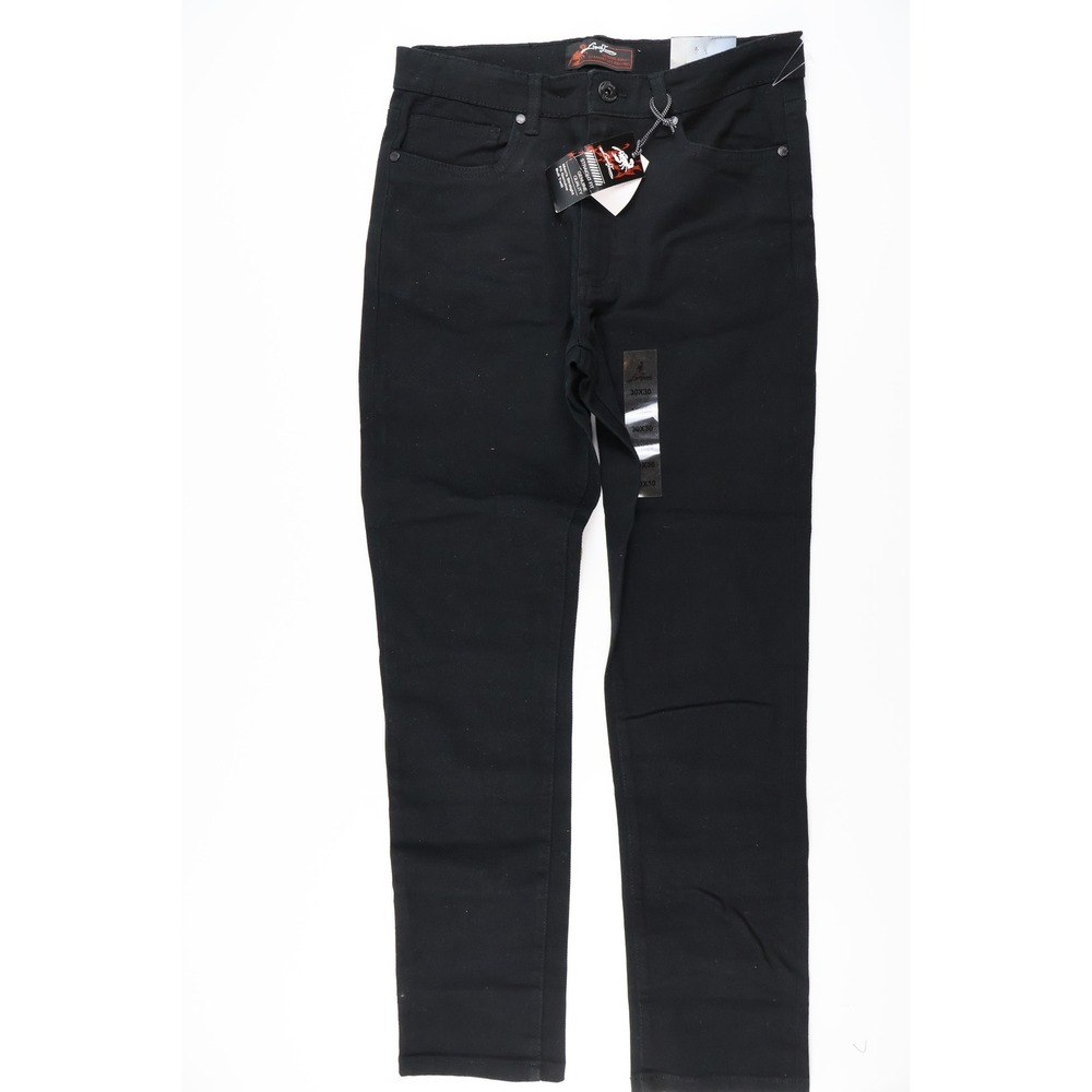 Liquid Venom Pants Straight Fit Bull Twill Black Solid 30x30 NWT